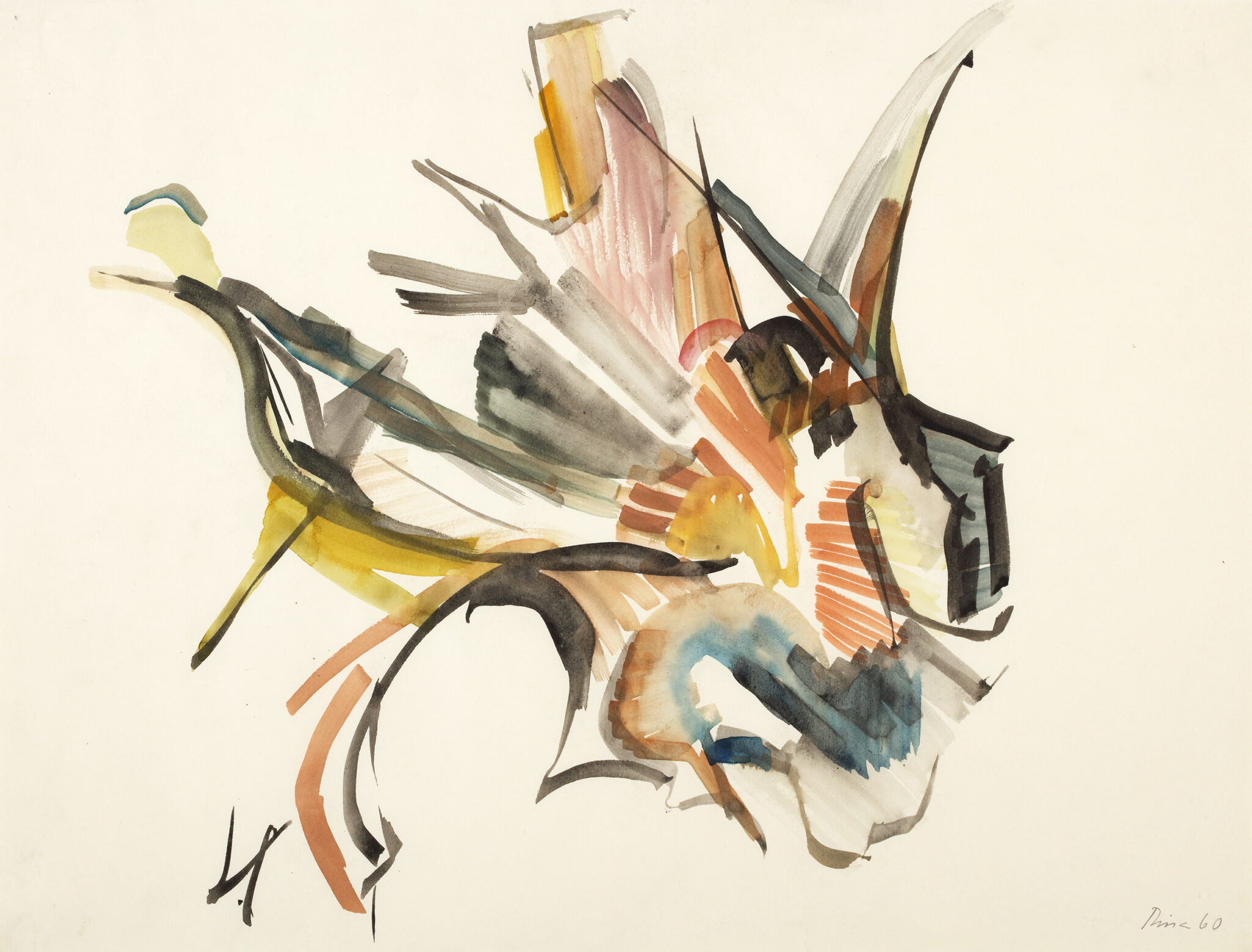 1960 Wurzel 43×60,5cm Aquarell Foto RMaass 2K9A9549