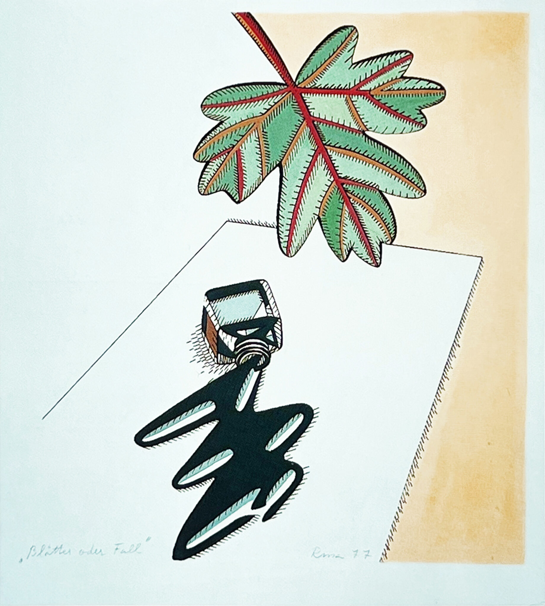 Blätter oder Fall 1977 38x35cm IMG_1682