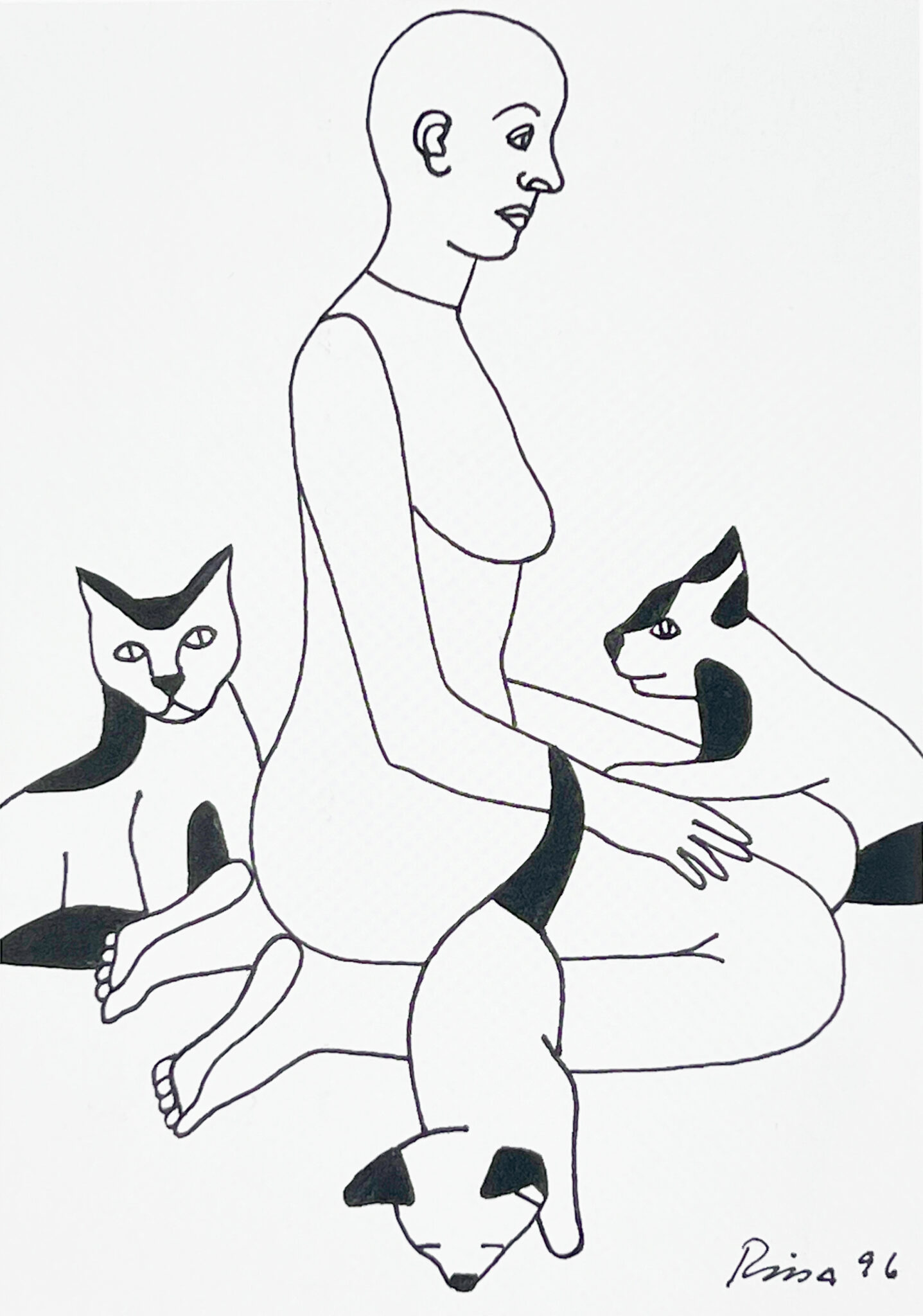 Katzen 1996 29,7x21cm Foto L IMG_1856